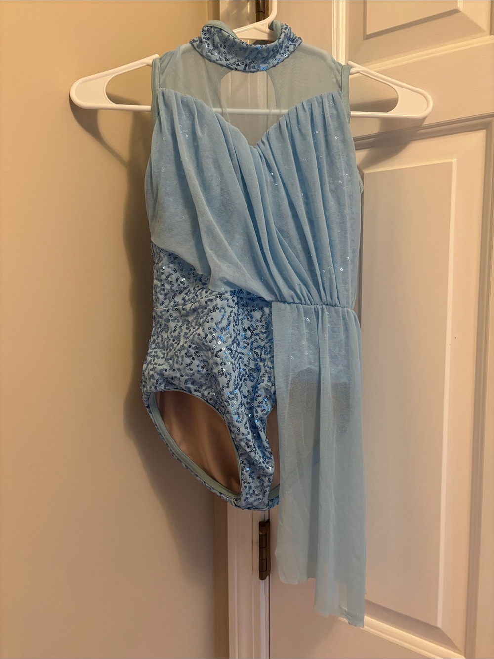Weissman Light Blue Sequin Dance Costume